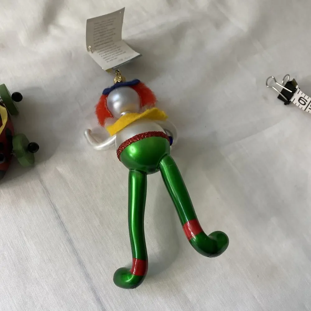 Damamged De carlini Clown & DEMDACO Love Bug-SEE PICS
